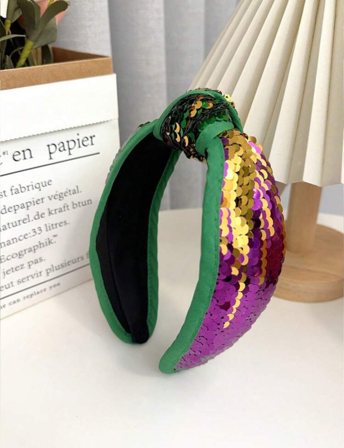 MARDI GRAS SEQUIN HEADBAND