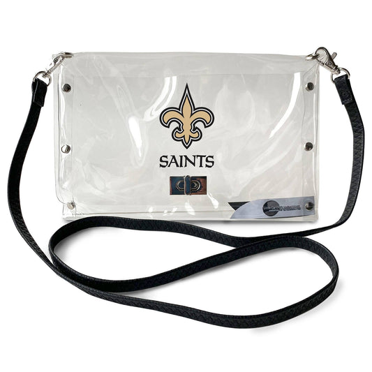 NFL New Orleans Saints Clear Envelope Purse