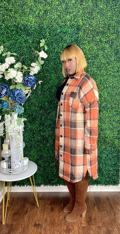 The "Cozy Queen" Plaid Shacket