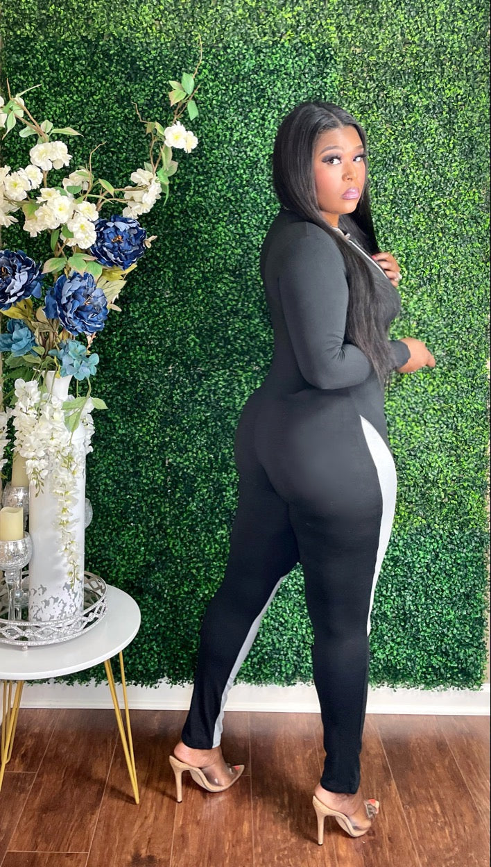 The "She's Snatched" Color Blocked Jumpsuit